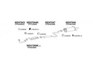 VENEPORTE 470071 išmetimo sistema 
 Išmetimo sistema -> Išmetimo sistema, visa