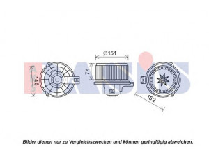 AKS DASIS 518103N vidaus pūtiklis 
 Šildymas / vėdinimas -> Orpūtė/dalys
979454D050, 979454D053