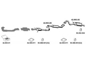EBERSPÄCHER 422020 išmetimo sistema 
 Išmetimo sistema -> Išmetimo sistema, visa