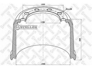 STELLOX 85-00124-SX stabdžių būgnas
0310946060