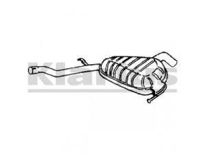 KLARIUS 240701 vidurinis duslintuvas 
 Išmetimo sistema -> Duslintuvas