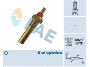 FAE 32300 siuntimo blokas, aušinimo skysčio temperatūra 
 Elektros įranga -> Jutikliai
6146863, 85 BB 10884 AA