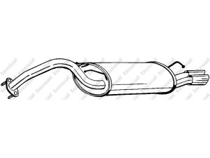BOSAL 165-261 galinis duslintuvas 
 Išmetimo sistema -> Duslintuvas
28700-34040