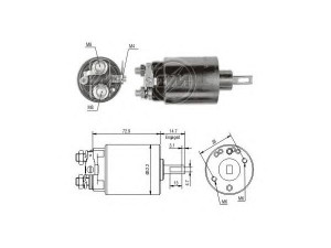 ERA 227651 solenoidinis jungiklis, starteris 
 Elektros įranga -> Starterio sistema -> Solenoidinis jungiklis
23343-H9100, B3343-H9100, 21143 7504