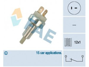 FAE 24180 stabdžių žibinto jungiklis 
 Stabdžių sistema -> Stabdžių žibinto jungiklis
000 545 69 09, 477 945 515, 2D0 945 515
