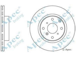 APEC braking DSK784 stabdžių diskas
45251SD4E00, 45251SG0000, 45251SG0B00
