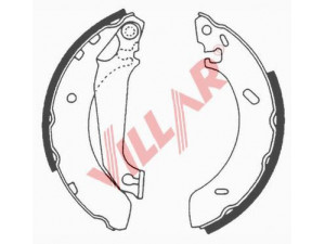 VILLAR 629.0530 stabdžių trinkelių komplektas 
 Techninės priežiūros dalys -> Papildomas remontas
6050944, 6500944, 91AB2200LA