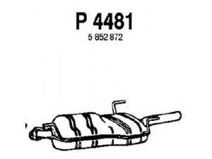 FENNO P4481 galinis duslintuvas 
 Išmetimo sistema -> Duslintuvas
24418548, 5822158, 5822159, 5852120