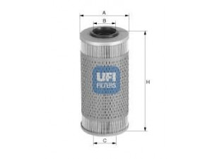 UFI 26.687.00 kuro filtras 
 Filtrai -> Kuro filtras
1906-53, 9161303, 93185381, 93196770