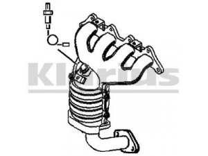 KLARIUS 322256 katalizatoriaus keitiklis 
 Išmetimo sistema -> Katalizatoriaus keitiklis
2851023250