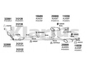 KLARIUS 940832E išmetimo sistema 
 Išmetimo sistema -> Išmetimo sistema, visa