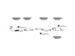VENEPORTE 580034 išmetimo sistema 
 Išmetimo sistema -> Išmetimo sistema, visa