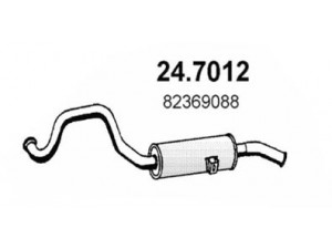 ASSO 24.7012 galinis duslintuvas 
 Išmetimo sistema -> Duslintuvas
82369088