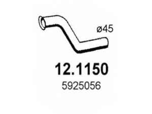 ASSO 12.1150 išleidimo kolektorius 
 Išmetimo sistema -> Išmetimo vamzdžiai
5925056, 95636428