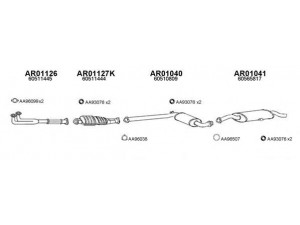 VENEPORTE 010039 išmetimo sistema 
 Išmetimo sistema -> Išmetimo sistema, visa