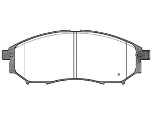 OPEN PARTS BPA0852.14 stabdžių trinkelių rinkinys, diskinis stabdys 
 Techninės priežiūros dalys -> Papildomas remontas
41060CC090, 41060EB325, 41060EG090