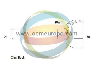 ODM-MULTIPARTS 12-300719 jungčių komplektas, kardaninis velenas 
 Ratų pavara -> Sujungimai/komplektas
44101-67D00, 44101-78E00, 4410167D01