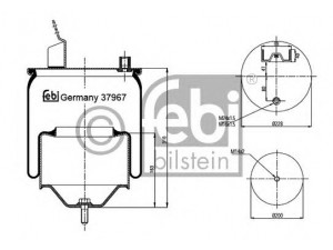 FEBI BILSTEIN 37967 dėklas, pneumatinė pakaba 
 Pakaba -> Pneumatinė pakaba
20375227, 20427801, 20456154, 20531986