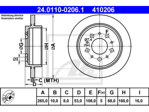 ATE 24.0110-0206.1 stabdžių diskas 
 Stabdžių sistema -> Diskinis stabdys -> Stabdžių diskas
1359290
