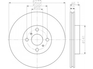 HELLA PAGID 8DD 355 113-591 stabdžių diskas 
 Stabdžių sistema -> Diskinis stabdys -> Stabdžių diskas
435120D100, 435120D190, 4351252130