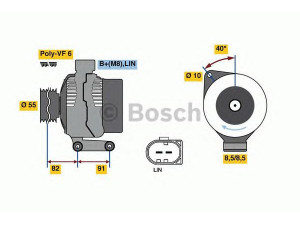 BOSCH 0 986 080 810 kintamosios srovės generatorius 
 Elektros įranga -> Kint. sr. generatorius/dalys -> Kintamosios srovės generatorius
1541451, 6M5T1 0300 SA, 30773111