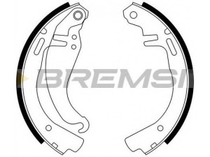 BREMSI GF0343 stabdžių trinkelių komplektas 
 Techninės priežiūros dalys -> Papildomas remontas
11717147, 1605477, 1605568, 1605742