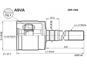 ASVA ISIR-1004 jungčių komplektas, kardaninis velenas 
 Ratų pavara -> Sujungimai/komplektas
8-94312-676-0, 8-94312-677-0, 8-94313-099-1