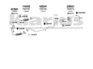 KLARIUS 362139E išmetimo sistema 
 Išmetimo sistema -> Išmetimo sistema, visa