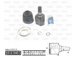 PASCAL G70001PC jungčių komplektas, kardaninis velenas
44103-78B00-000