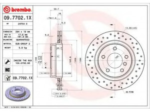 BREMBO 09.7702.1X stabdžių diskas 
 Dviratė transporto priemonės -> Stabdžių sistema -> Stabdžių diskai / priedai
34211165563, 34216864056