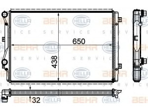 HELLA 8MK 376 781-361 radiatorius, variklio aušinimas 
 Aušinimo sistema -> Radiatorius/alyvos aušintuvas -> Radiatorius/dalys
1TD 121 253