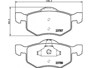 HELLA PAGID 8DB 355 010-141 stabdžių trinkelių rinkinys, diskinis stabdys 
 Techninės priežiūros dalys -> Papildomas remontas
4096346, 4099896, YL8Z2001BA, EC253323ZA