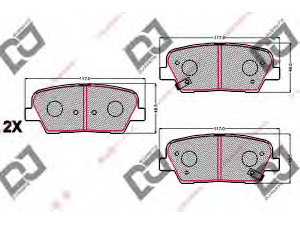 DJ PARTS BP2154 stabdžių trinkelių rinkinys, diskinis stabdys 
 Techninės priežiūros dalys -> Papildomas remontas
58302-2PA70, 583022PA70, 58302-2MA00
