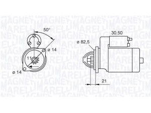 MAGNETI MARELLI 063207138010 starteris
2961928, 51 26201 7011, 207090002