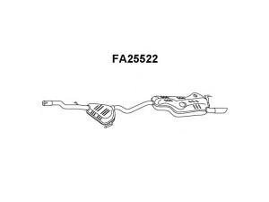 VENEPORTE FA25522 galinis duslintuvas 
 Išmetimo sistema -> Duslintuvas
46522076