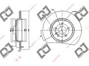DJ PARTS BD1153 stabdžių diskas 
 Dviratė transporto priemonės -> Stabdžių sistema -> Stabdžių diskai / priedai
1634230012, A1634230012
