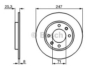 BOSCH 0 986 479 B35 stabdžių diskas 
 Stabdžių sistema -> Diskinis stabdys -> Stabdžių diskas
4246 G6, 4249 F5, 95 661 749, 96 012 770