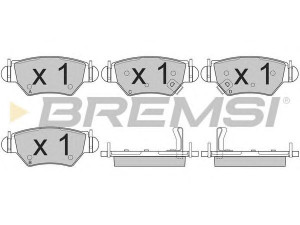 BREMSI BP2812 stabdžių trinkelių rinkinys, diskinis stabdys 
 Techninės priežiūros dalys -> Papildomas remontas
09195641, 09195642, 1605025, 1605037