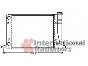 VAN WEZEL 03002007 radiatorius, variklio aušinimas 
 Aušinimo sistema -> Radiatorius/alyvos aušintuvas -> Radiatorius/dalys
811121251B, 811121253