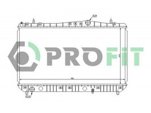 PROFIT PR 1110A1 radiatorius, variklio aušinimas 
 Aušinimo sistema -> Radiatorius/alyvos aušintuvas -> Radiatorius/dalys
96271477, P96271477, 96271477, P96271477