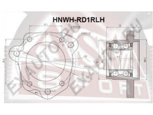 ASVA HNWH-RD1RLH rato stebulė 
 Ašies montavimas/vairavimo mechanizmas/ratai -> Rato stebulė/montavimas -> Rato stebulė
42201-S10-A01