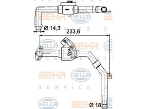 HELLA 9XL 351 328-171 valdymo vožtuvas, aušinimo skystis
81 61980 6019