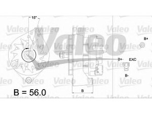 VALEO 436268 kintamosios srovės generatorius