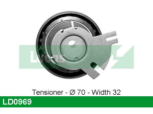 LUCAS ENGINE DRIVE LD0969 įtempiklio skriemulys, paskirstymo diržas