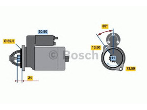 BOSCH 0 986 017 970 starteris
12 41 1 333 980