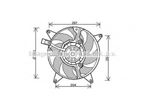 AVA QUALITY COOLING FT7544 ventiliatorius, radiatoriaus 
 Aušinimo sistema -> Radiatoriaus ventiliatorius
46777422