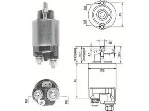 MAGNETI MARELLI 940113050233 solenoidinis jungiklis, starteris