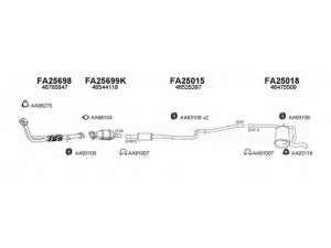 VENEPORTE 250374 išmetimo sistema 
 Išmetimo sistema -> Išmetimo sistema, visa
