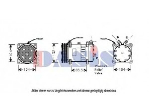 AKS DASIS 850554N kompresorius, oro kondicionierius
110073145, 11058974