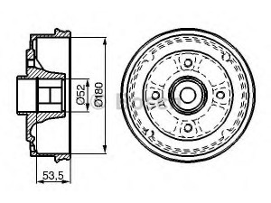 BOSCH 0 986 477 112 stabdžių būgnas 
 Stabdžių sistema -> Būgninis stabdys -> Stabdžių būgnas
77 00 419 824, 77 00 783 030